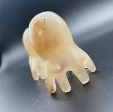 Peigne de Massage en résine poulpe, tête méridienne, grattage du cuir chevelu, brosse d'acupuncture 