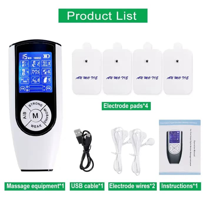 Stimulateur musculaire électrique, appareil de massage TENS, électrode EMS, appareil à ondes de choc
