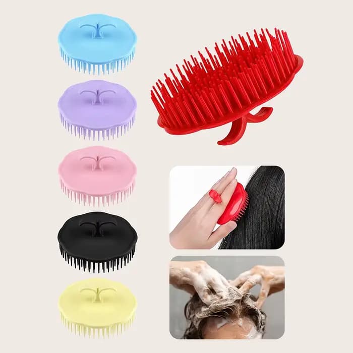 Brosse de massage du cuir chevelu pour le lavage et le soin des cheveux, soulagement des démangeaiso
