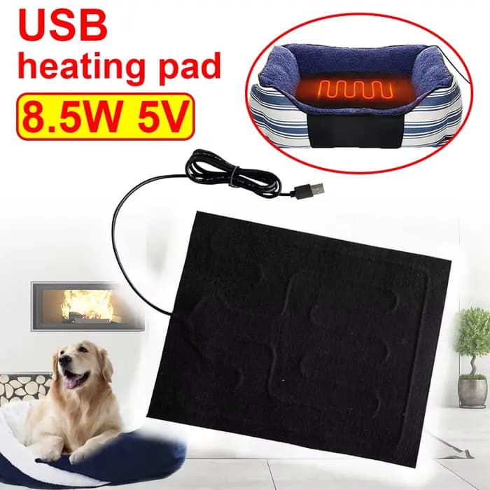 Coussin chauffant USB pliable, feuille chauffante pour siège de voiture, coussin chauffant, imperméa