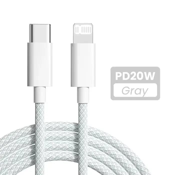 Câble USB C pour iPhone 14 13 12 11 Pro Max Mini XS XR iPad PD 20W cordon de données de charge rapid