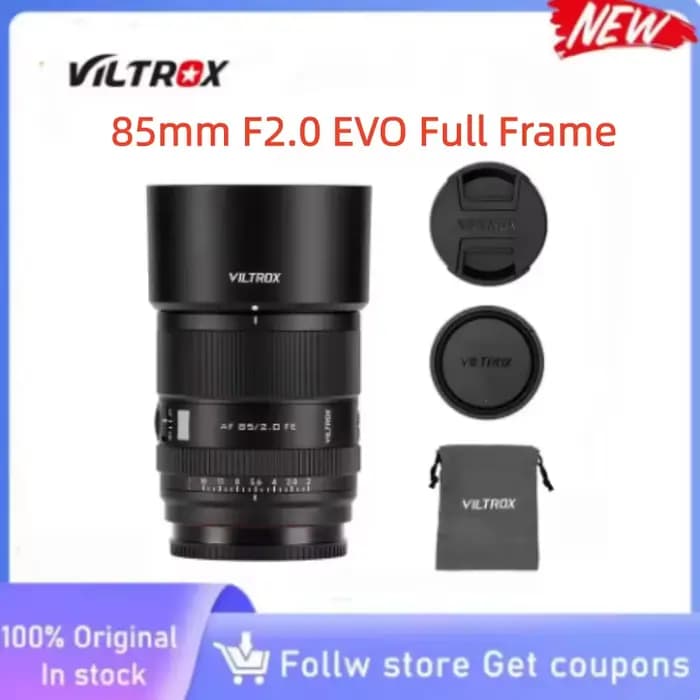 Objectif d'appareil photo VILTROX AF 85mm F2.0/35mm/55mm F1.8 EVO plein format autofocus à grande ou