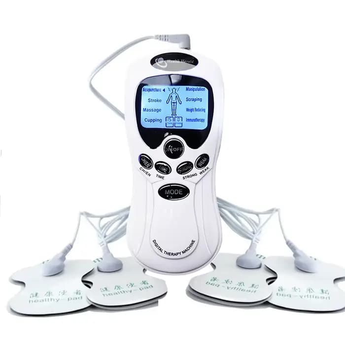 Instrument de Massage électrique Tens à double sortie, stimulateur musculaire EMS électrique, masseu
