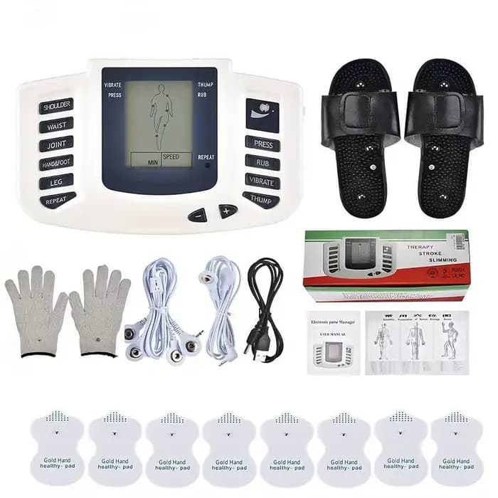 Électrostimulateur musculaire Tens pour tout le corps, thérapie d'acupuncture EMS, Massage, 16 couss