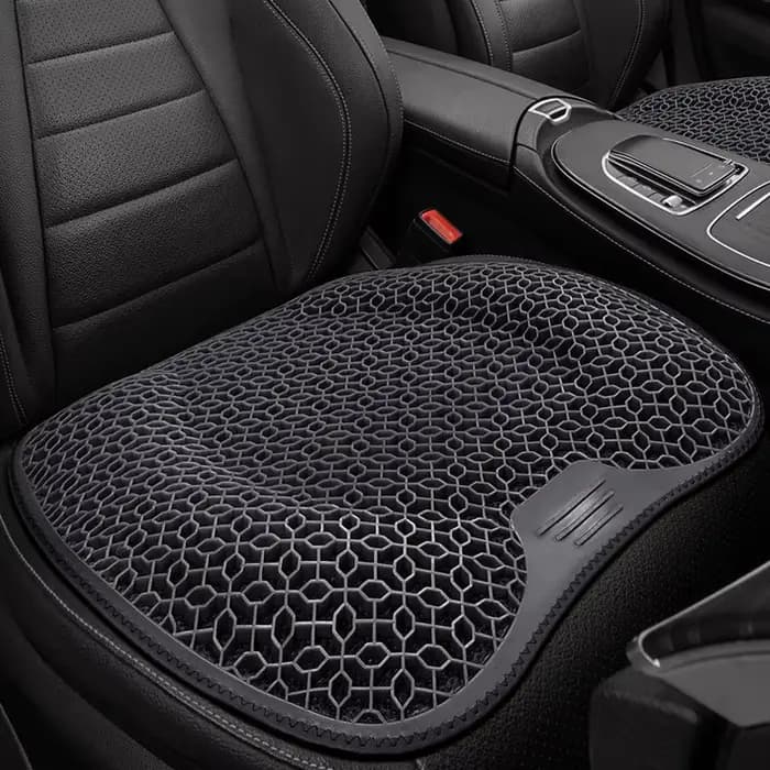 Coussin de siège en gel alvéolé ergonomique, respirant, lavable, pour voiture, bureau, maison, léger