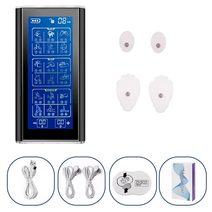 Appareil TENS EMS, stimulateur musculaire pour la récupération et le soulagement de la douleur - Mas