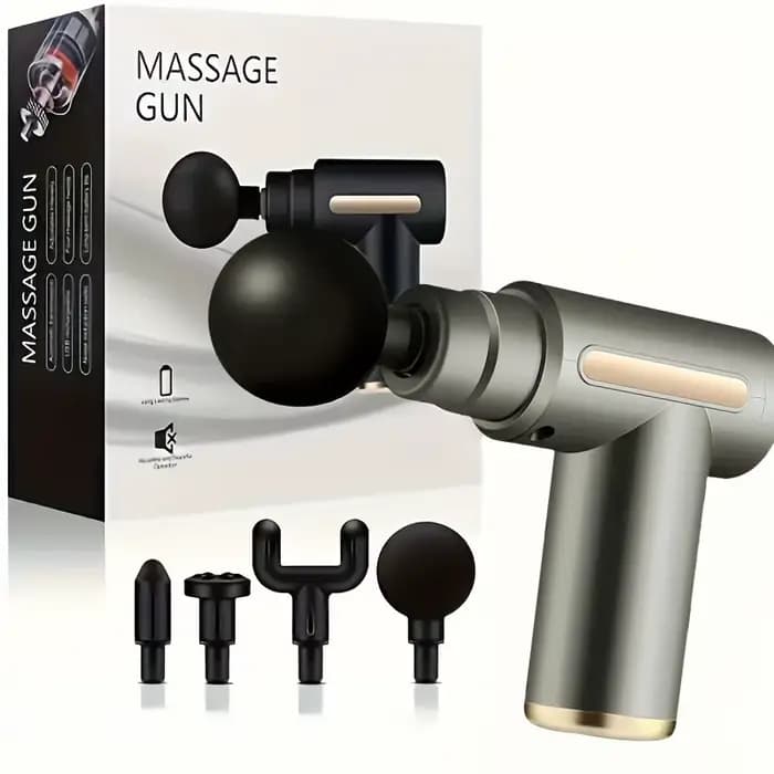 Pistolet de massage à fascia, massage des tissus profonds, mini, léger et à vitesse réglable, équipe