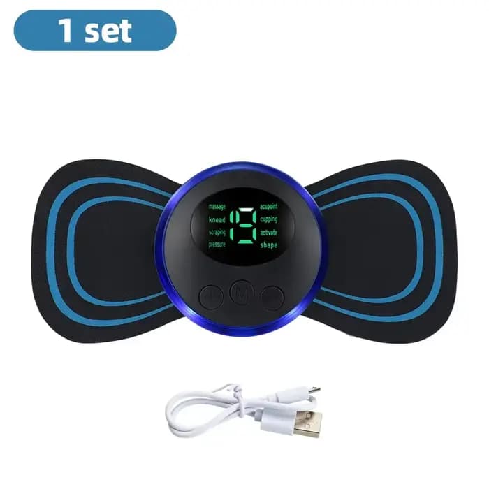 Masseur électrique de cou EMS, stimulateur de Massage musculaire, Instrument basse fréquence, patchs