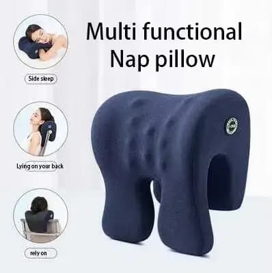 Appui-tête orthopédique en mousse à mémoire de forme, soutien du cou, repose-bureau, pause déjeuner,