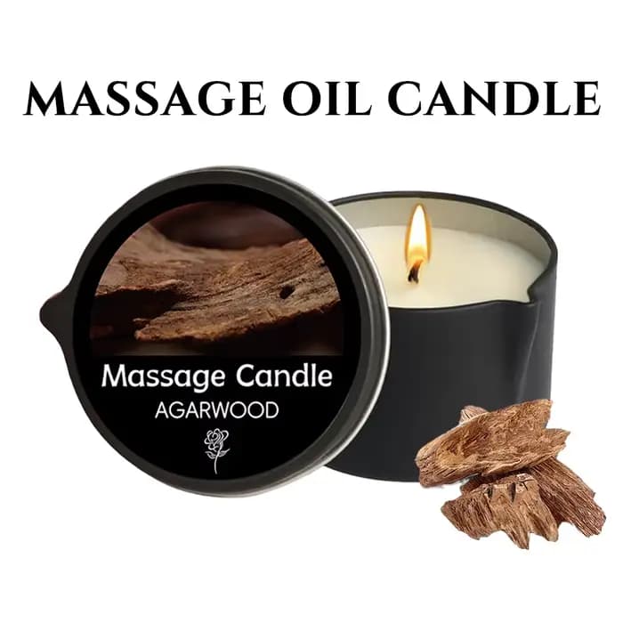 Bougie de massage – pour la thérapie relaxante à l'huile, essentiels de la Pa. Bougie de massage élé