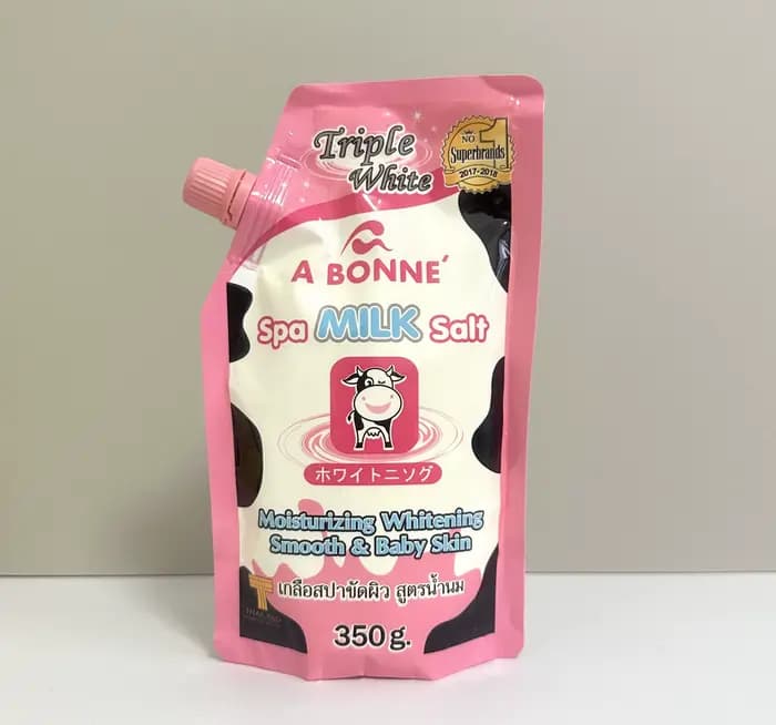 Sels de bain thaïlandais A BONNE SPA au lait / citron VC / saveur yaourt aux fruits, 350g par sachet