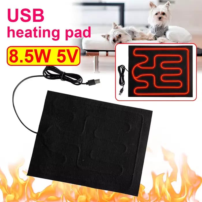 Coussin chauffant USB pliable pour siège de voiture, imperméable, Animal, Reptile, hiver