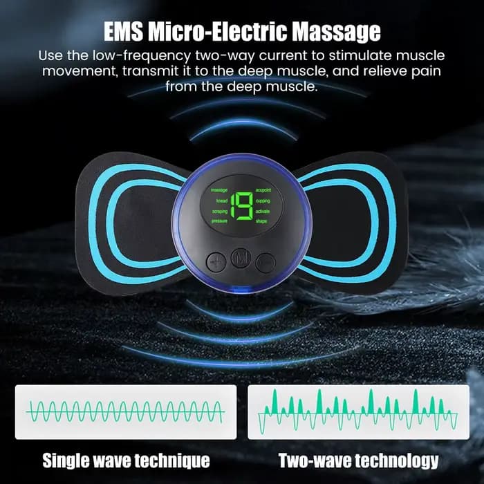Mini masseur de cou électrique Portable EMS, civière de cou pour soulager la douleur musculaire cerv