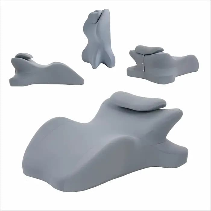 Coussin ergonomique en mousse à mémoire de forme multifonctionnel pour l'alignement du cou, de la ta