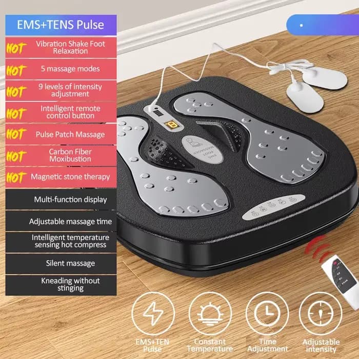 Ohio eur de pieds à vibration avec chaleur, télécommande, vitesse réglable, machine électrique pour 