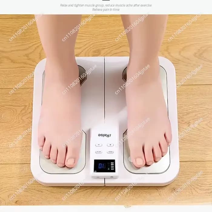 Appareil de relaxation plantaire chauffant pliable avec patch EMS pour pédicure