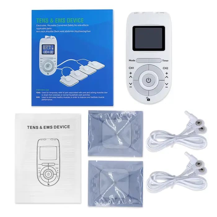 Stimulateur musculaire TENS EMS, 12 modes, acupuncture électrique, massage corporel, machine amincis
