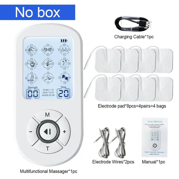 Masseur corporel électrique TENS, stimulateur musculaire EMS, appareil d'acupuncture numérique haute