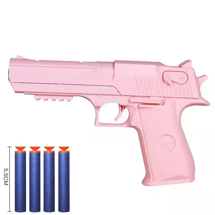 Pistolet jouet pour enfants, pistolet à fléchettes en mousse, lanceur de modèle de tir pour garçons et filles, pistolet manuel, jeux de plein air