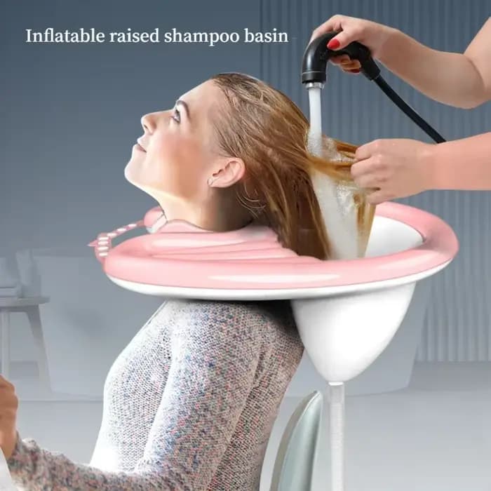 Bassin de shampoing gonflable pliable en PVC