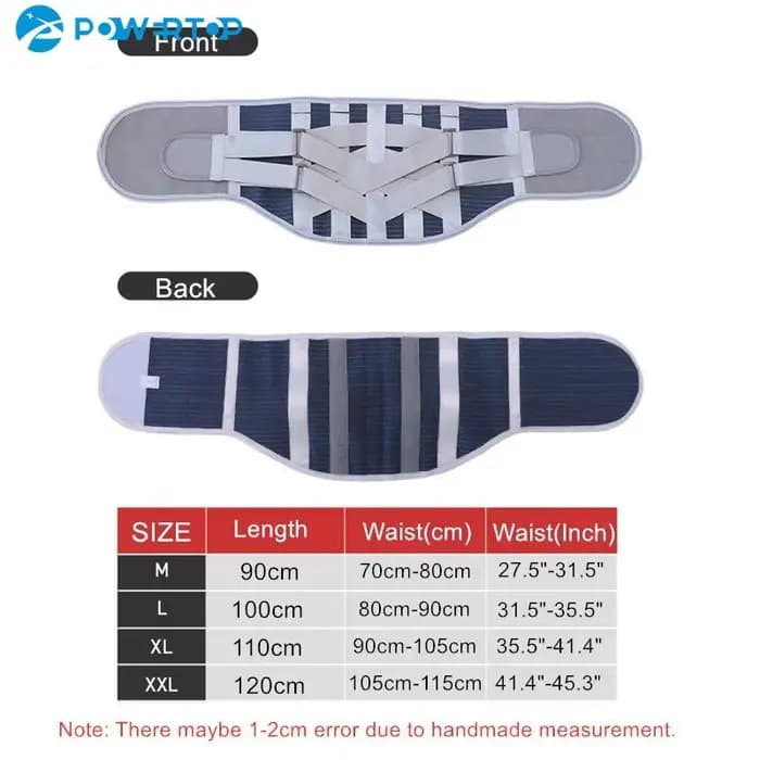 Ceinture de soutien lombaire et dorsal
