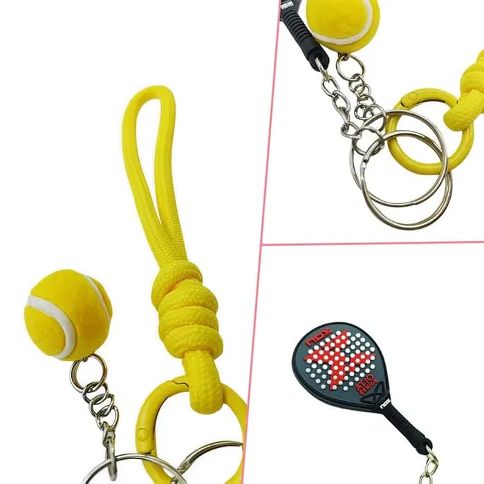 Porte-clés Nox, combinaison mignonne raquette de tennis, décoration suspendue sportive et originale, accessoire essentiel de padel pour les passionnés de sport