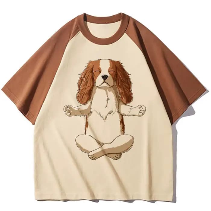 T-shirt Harajuku pour femmes, vêtements drôles pour filles, haut pour chien Cavalier King Charles Spaniel, Y2K