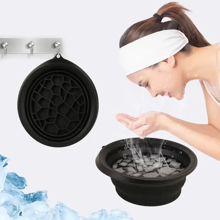 Bain de glace pliable avec plateau pour le visage Cryo amélioré 2025