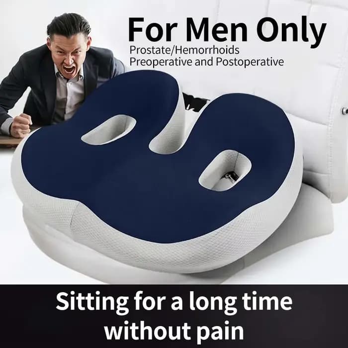 Coussin de siège ergonomique résistant à la pression et respirant avec remplissage à récupération lente et surface incurvée pour les hanches