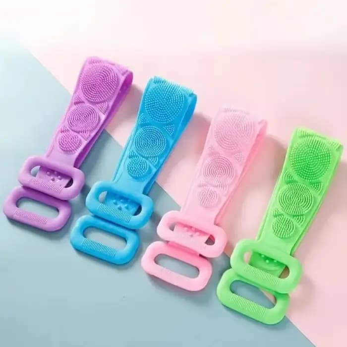 1 éponge de massage exfoliante en silicone pour le dos
