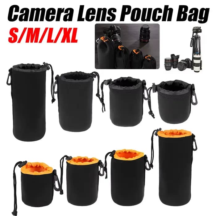 Poudres d'objectif d'appareil photo en néoprène, étui souple étanche pour la plupart des appareils photo reflex numériques, IL, Sony