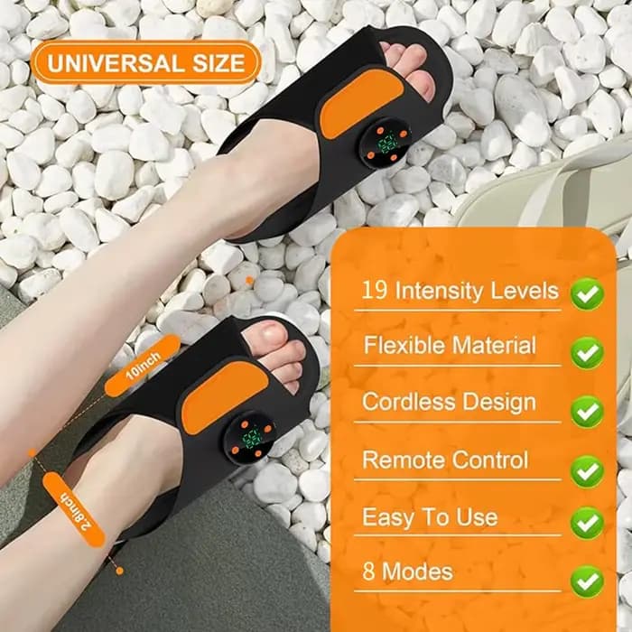 Nouvelles chaussures de massage électrique pour les pieds avec télécommande