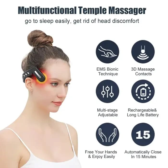Masseur de tête électrique EMS