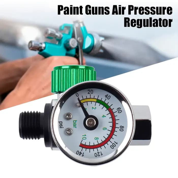 Régulateur de pression d'air pour pistolet à peinture (0-140 PSI), filetage G1/4, outil pneumatique, régulateur de précision pour pistolet à peinture, pour peinture automobile