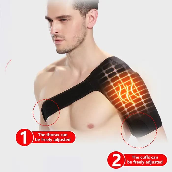 Attelle d'épaule simple réglable auto-chauffante, soulagement de la douleur, masseur pour manchette rotateur, coussinet d'épaule Cervical