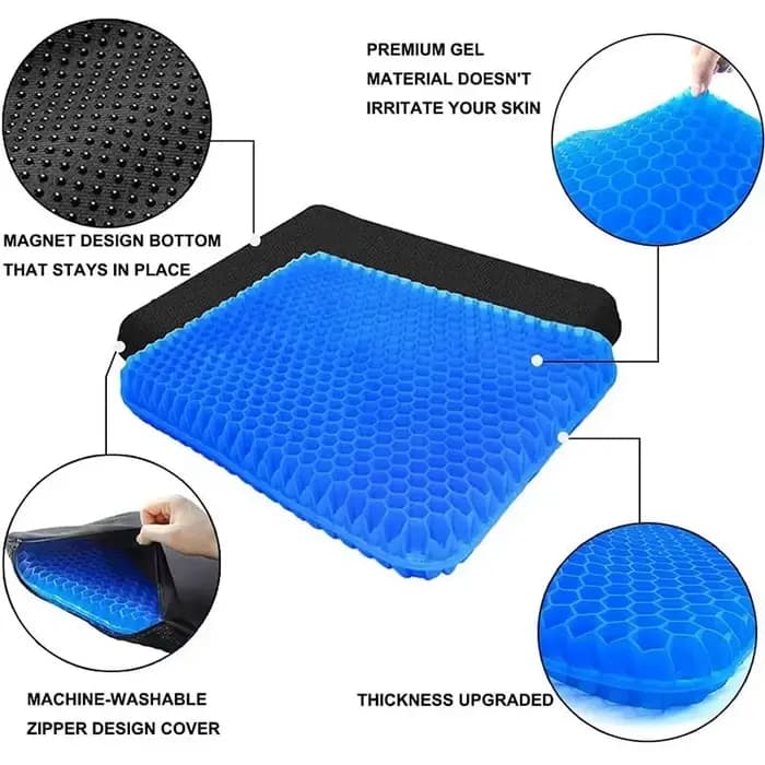 Coussin de siège en Gel Double épaisseur