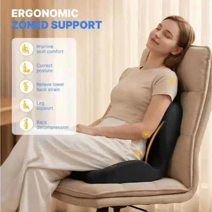 Coussin ergonomique pour le coccyx en mousse à mémoire de forme