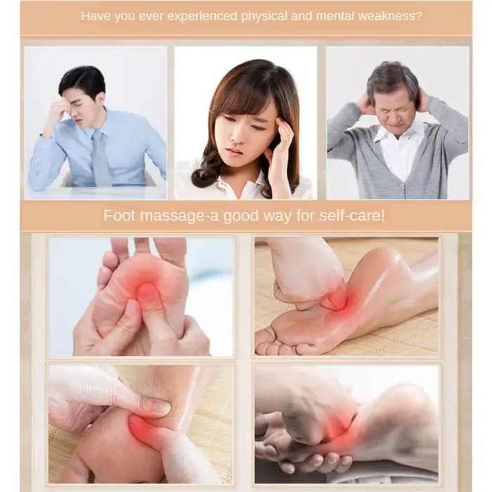 Masseur de pieds tapis de Massage en plastique robuste Portable réflexologie à domicile orteil acupression Relax