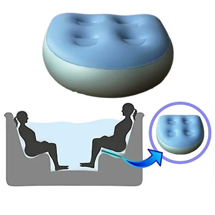 Coussin de siège de bain gonflable