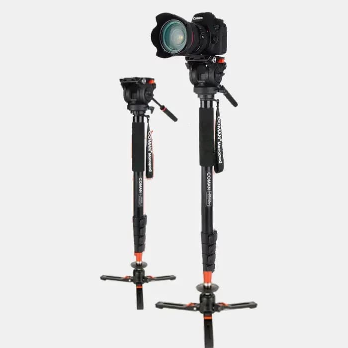 Coman KX3232 appareil photo reflex professionnel monopode en alliage d'aluminium Portable hydraulique panoramique et inclinaison ensemble photographie Unipod