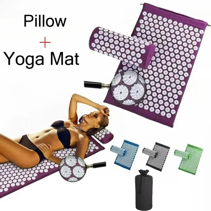 Tapis de massage Shiatsu et d'acupression avec coussin à picots