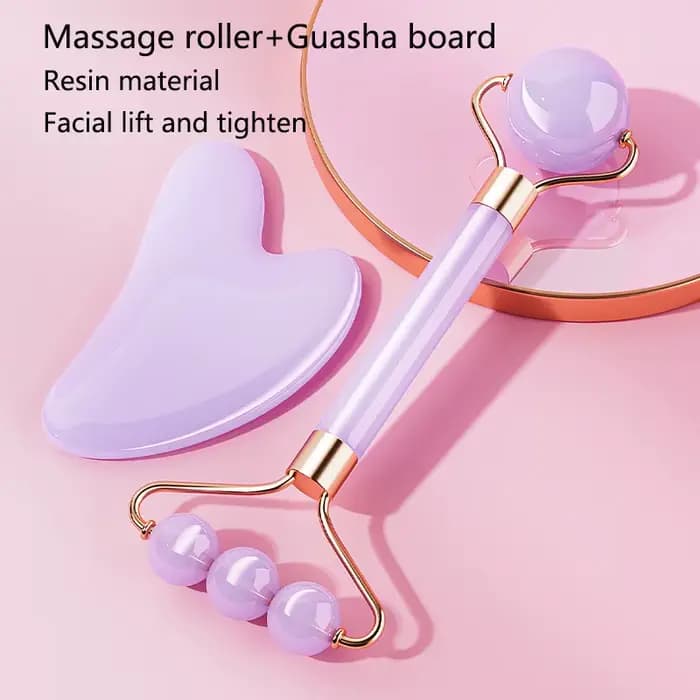 Rouleau de Massage du visage à Double tête