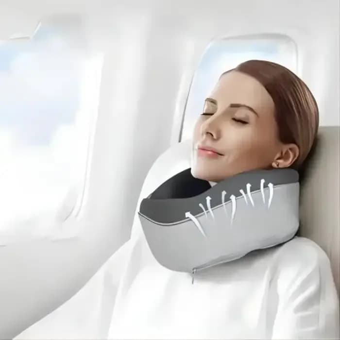 Oreiller de voyage portable en forme de U