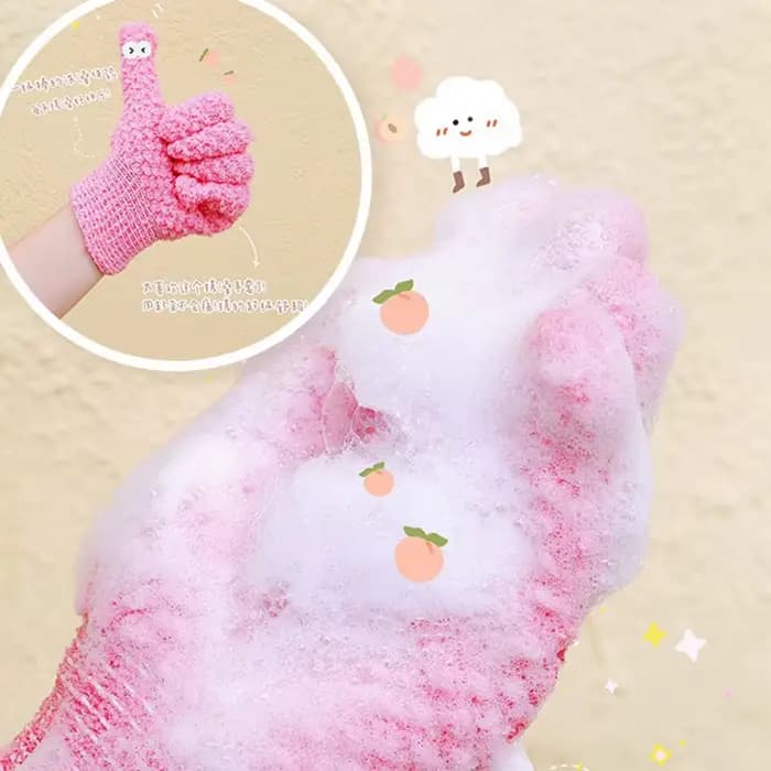2 pièces gants de bain Peeling