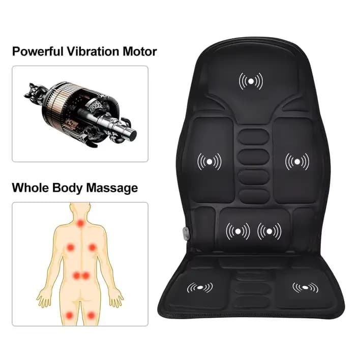 Offre spéciale cou dos fesse Massage vibrant double usage siège de voiture coussin taille corps complet maison