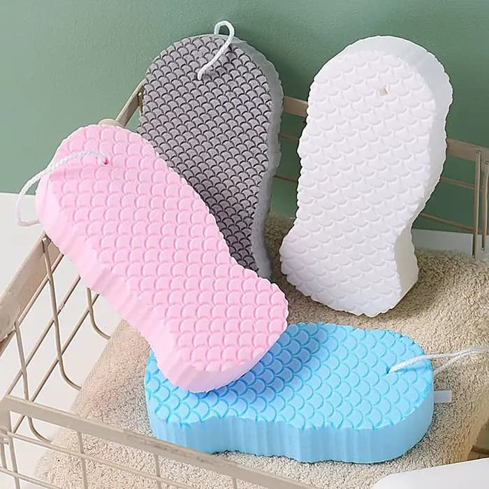 Éponge de bain exfoliante