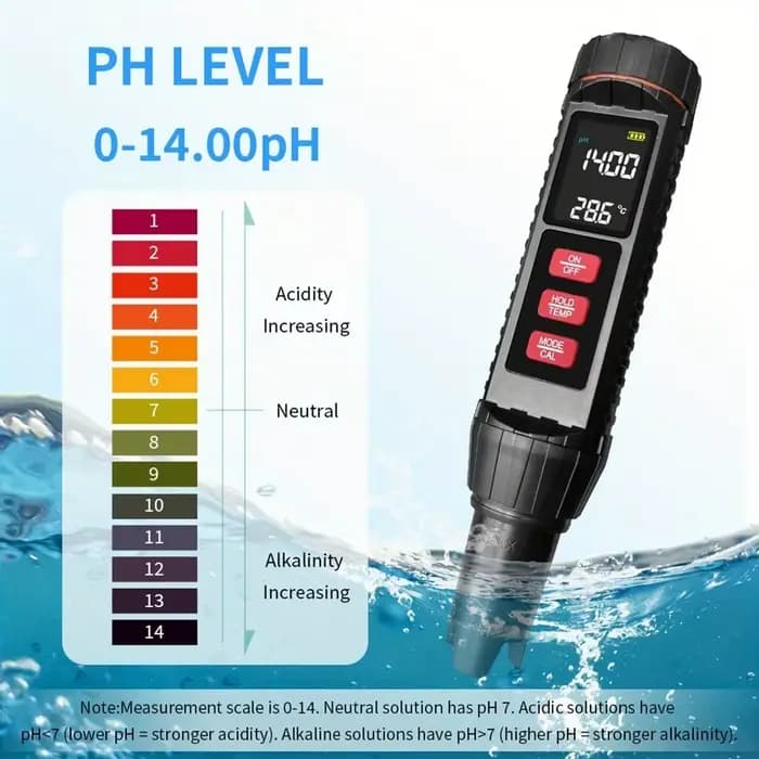 Testeur de qualité de l'eau 7 en 1 TDS/EC/SAL/S.G/Temp/PH/ORP/SG pour laboratoire, piscines, aquariums, tests d'eau potable