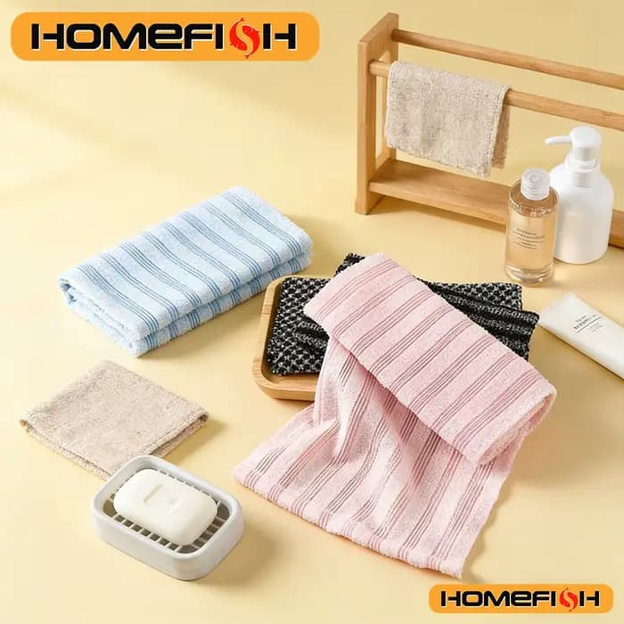 Serviette exfoliante en nylon et brosse de douche pour le dos – Éponge