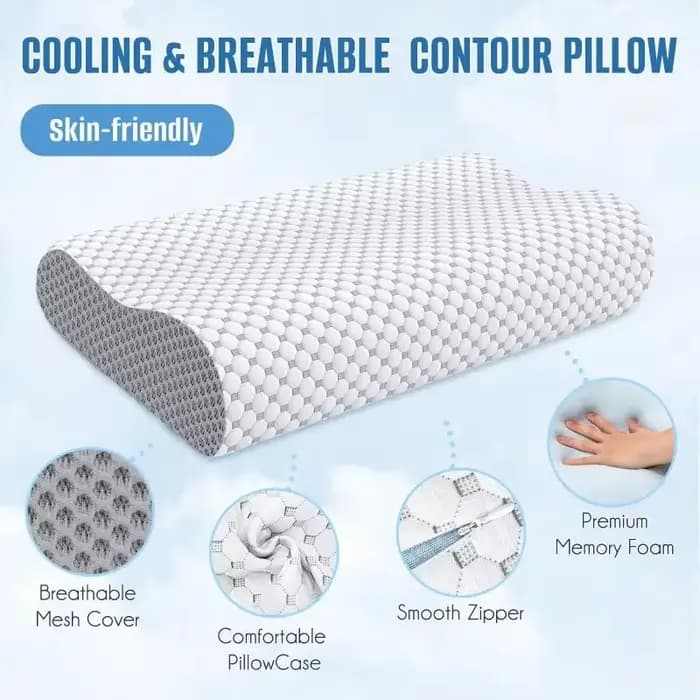 Oreiller cervical en mousse à mémoire de forme pour dormir