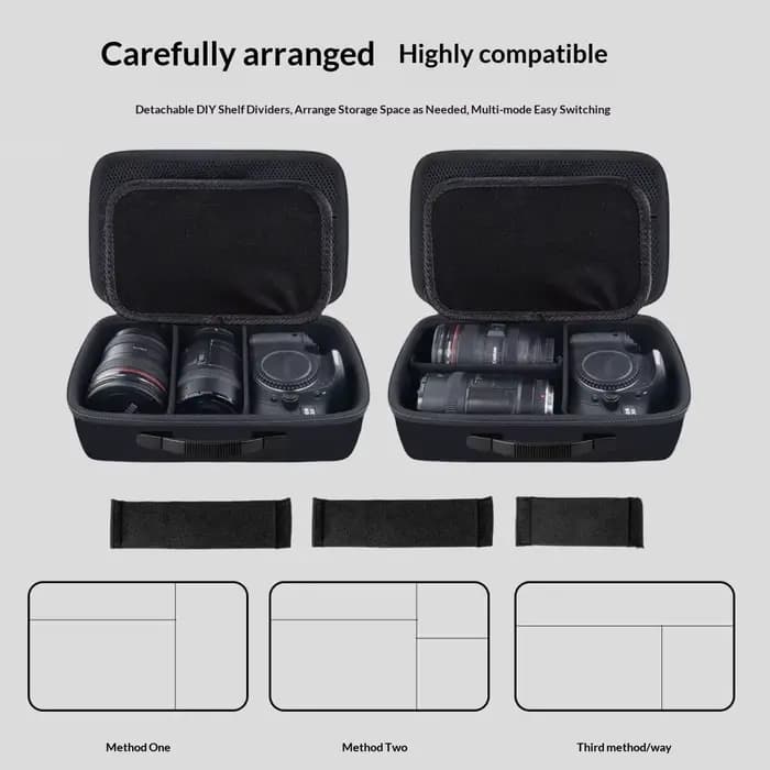 Étui pour appareil photo Canon EOS Rebel T7/T100/T6/R50/R100/R5/R7/R8/R6 Mark II/SL3 DSLR, boîte de transport de protection pour voyage